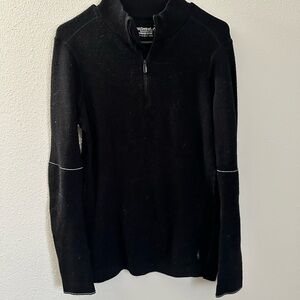Women’s Black Half-Zip Smartwool Base Layer